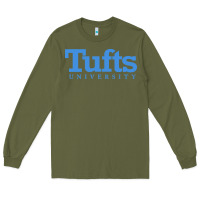 Army Green Tufts University Long Sleeve Tee - InspiraDesign