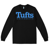 Black Tufts University Long Sleeve Tee - InspiraDesign