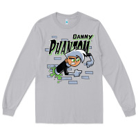 Moon Dust Danny Phantom Coming Through Brick Wall Long Sleeve Tee - InspiraDesign