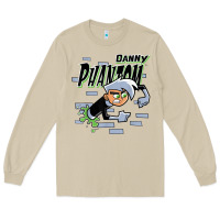 Mushroom Danny Phantom Coming Through Brick Wall Long Sleeve Tee - InspiraDesign