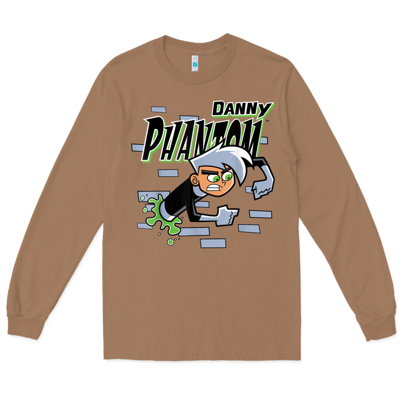 Danny Phantom Coming Through Brick Wall Long Sleeve Tee by InspiraDesign | Teevron