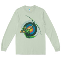 Matcha Green Arrow DC, Green Arrow DC vintage, Green Arrow DC art, Green Arro Long Sleeve Tee - InspiraDesign