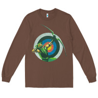 Chestnut Green Arrow DC, Green Arrow DC vintage, Green Arrow DC art, Green Arro Long Sleeve Tee - InspiraDesign