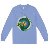Colony Blue Green Arrow DC, Green Arrow DC vintage, Green Arrow DC art, Green Arro Long Sleeve Tee - InspiraDesign