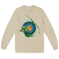 Mushroom Green Arrow DC, Green Arrow DC vintage, Green Arrow DC art, Green Arro Long Sleeve Tee - InspiraDesign