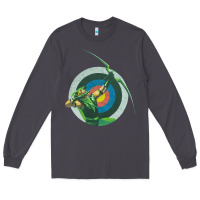 Smoke Green Arrow DC, Green Arrow DC vintage, Green Arrow DC art, Green Arro Long Sleeve Tee - InspiraDesign