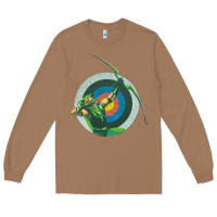 Toasted Coconut Green Arrow DC, Green Arrow DC vintage, Green Arrow DC art, Green Arro Long Sleeve Tee - InspiraDesign