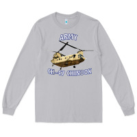 Moon Dust ARMY CH-47 CHINOOK HELICOPTER Long Sleeve Tee - InspiraDesign