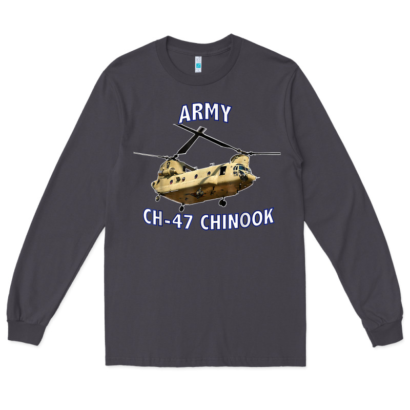 Army Ch-47 Chinook Helicopter Long Sleeve Tee by InspiraDesign | Teevron