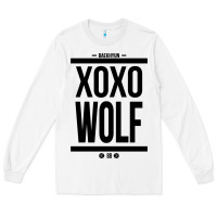 White EXO WOLF  BaekHyun 88  KPOP Text Style Long Sleeve Tee - ArtChic