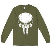 Army Green the punisher Long Sleeve Tee - ArtChic