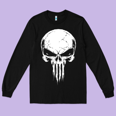 The Punisher Long Sleeve Tee Designed By Artchic