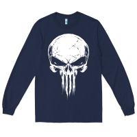 Navy the punisher Long Sleeve Tee - ArtChic