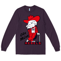Plum vintage colonel reb mascot Long Sleeve Tee - ArtChic