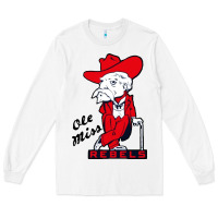 White vintage colonel reb mascot Long Sleeve Tee - ArtChic