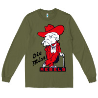 Army Green vintage colonel reb mascot Long Sleeve Tee - ArtChic