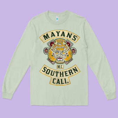 Mayans Mc Classic Long Sleeve Tee Designed By Artchic