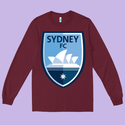 Sydney Fc Long Sleeve Tee Designed By Artchic