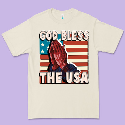 God Bless The Usa Premium Tee Designed By Fadigitalartstudio
