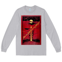 Moon Dust From The Earth To The Moon Jules Verne Book Cover Design Long Sleeve Tee - ArtChic