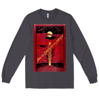 Smoke From The Earth To The Moon Jules Verne Book Cover Design Long Sleeve Tee - ArtChic