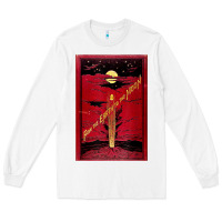 White From The Earth To The Moon Jules Verne Book Cover Design Long Sleeve Tee - ArtChic