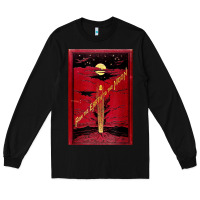 Black From The Earth To The Moon Jules Verne Book Cover Design Long Sleeve Tee - ArtChic