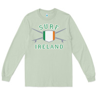 Matcha ireland surfing hoodie  irish flag surfboards design Long Sleeve Tee - ArtChic