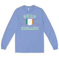 Colony Blue ireland surfing hoodie  irish flag surfboards design Long Sleeve Tee - ArtChic