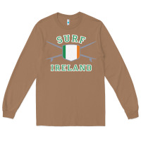Toasted Coconut ireland surfing hoodie  irish flag surfboards design Long Sleeve Tee - ArtChic