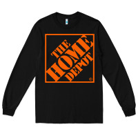 Black HOMEDEPOT Long Sleeve Tee - ArtChic