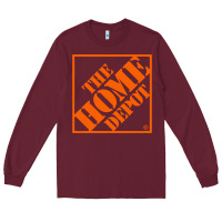 Burgundy HOMEDEPOT Long Sleeve Tee - ArtChic