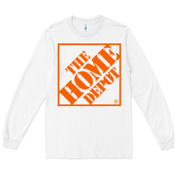White HOMEDEPOT Long Sleeve Tee - ArtChic