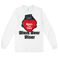 White resto, black bear diner Long Sleeve Tee - ArtChic