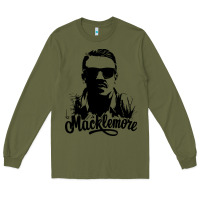 Army Green macklemore portrait Long Sleeve Tee - ArtChic