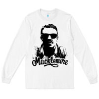 White macklemore portrait Long Sleeve Tee - ArtChic