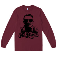 Burgundy macklemore portrait Long Sleeve Tee - ArtChic