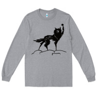 Heather Grey fantastic mr fox wolf Long Sleeve Tee - ArtChic