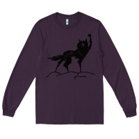 Plum fantastic mr fox wolf Long Sleeve Tee - ArtChic