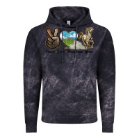 Cloud Black Peace Love Percheron Horse Vintage Hoodie - LillyAllenDesigns