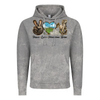 Cloud Rock Peace Love Percheron Horse Vintage Hoodie - LillyAllenDesigns