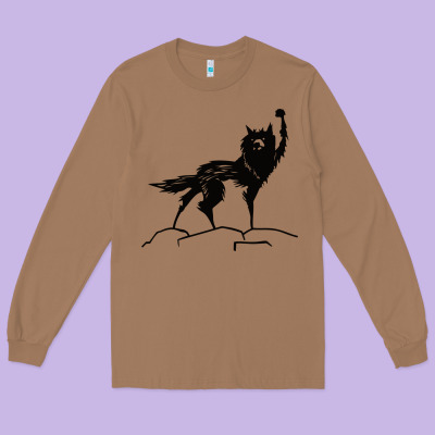 Fantastic Mr Fox Wolf Long Sleeve Tee Designed By Artchic