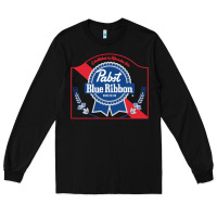 Black pabst blue ribbon 1 Long Sleeve Tee - ArtChic