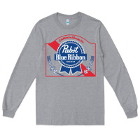Heather Grey pabst blue ribbon 1 Long Sleeve Tee - ArtChic