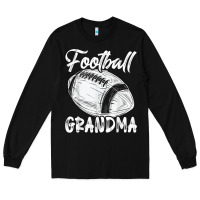 Black football grandma women family matching players mothers day t shirt Long Sleeve Tee - ArtChic
