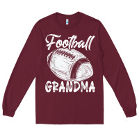 Burgundy football grandma women family matching players mothers day t shirt Long Sleeve Tee - ArtChic