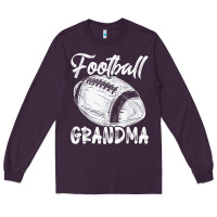 Plum football grandma women family matching players mothers day t shirt Long Sleeve Tee - ArtChic