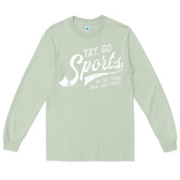 Matcha Yay Go Sports Vintage Funny Sports Long Sleeve Tee - ArtChic