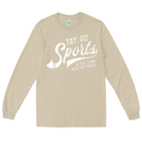 Mushroom Yay Go Sports Vintage Funny Sports Long Sleeve Tee - ArtChic