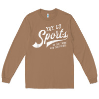 Toasted Coconut Yay Go Sports Vintage Funny Sports Long Sleeve Tee - ArtChic